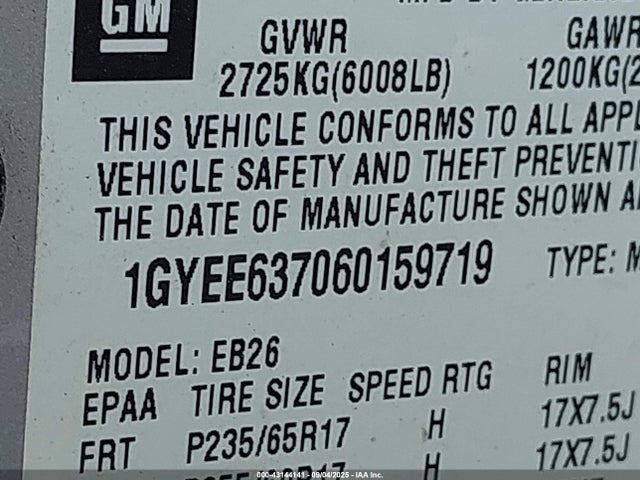 2006 CADILLAC SRX 1GYEE637060159719 Photo 8