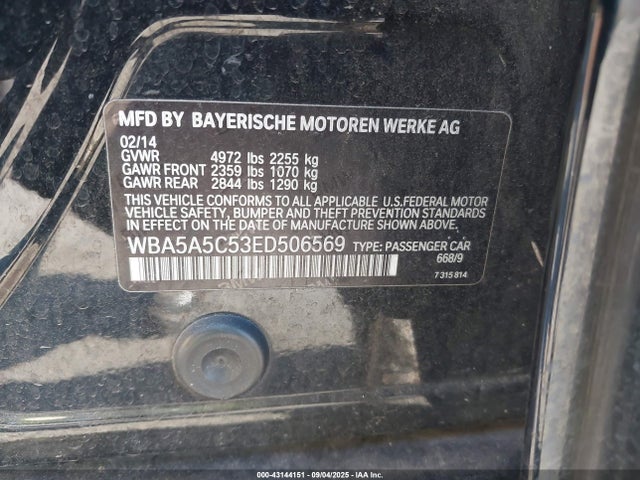 WBA5A5C53ED506569 BMW 528I