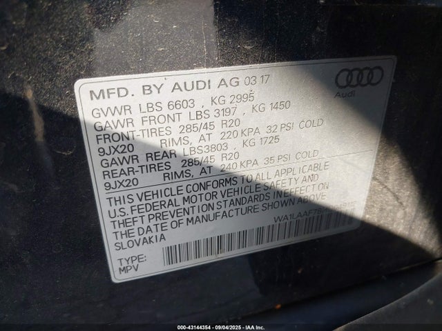 2017 AUDI Q7 WA1LAAF78HD049112 Photo 8
