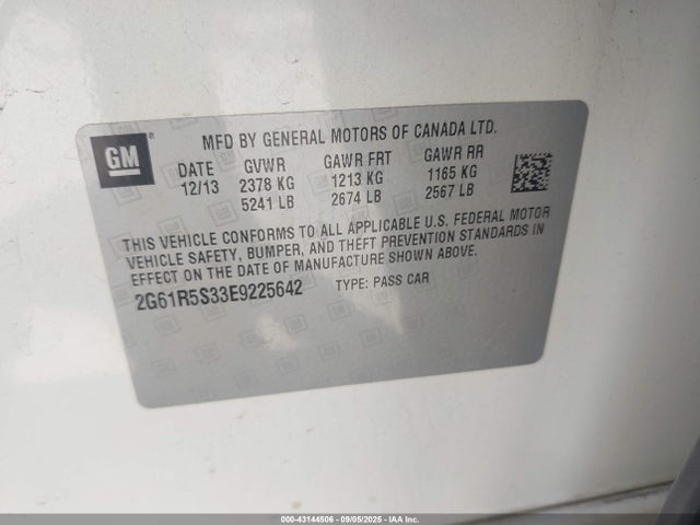 2014 CADILLAC XTS 2G61R5S33E9225642 Photo 8