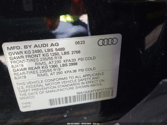 2023 AUDI Q5 WA1GAAFY9P2170896 Photo 8