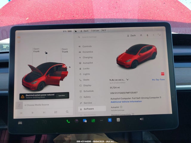 5YJYGAED7MF135497 Tesla Model Y