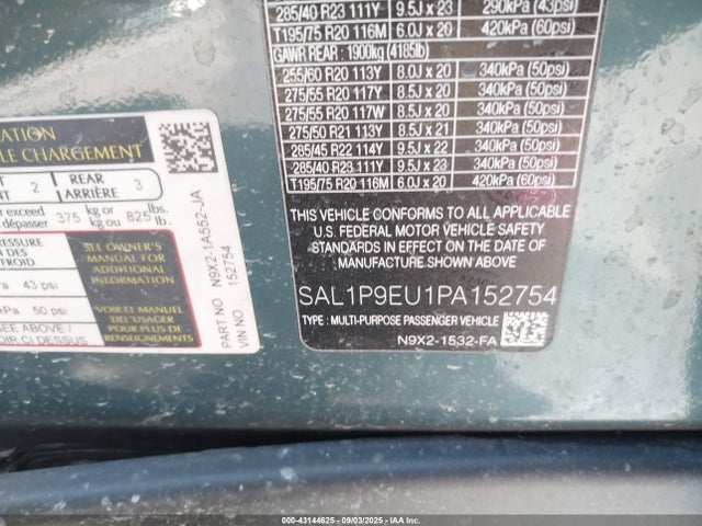 SAL1P9EU1PA152754 Land Rover aj20p6