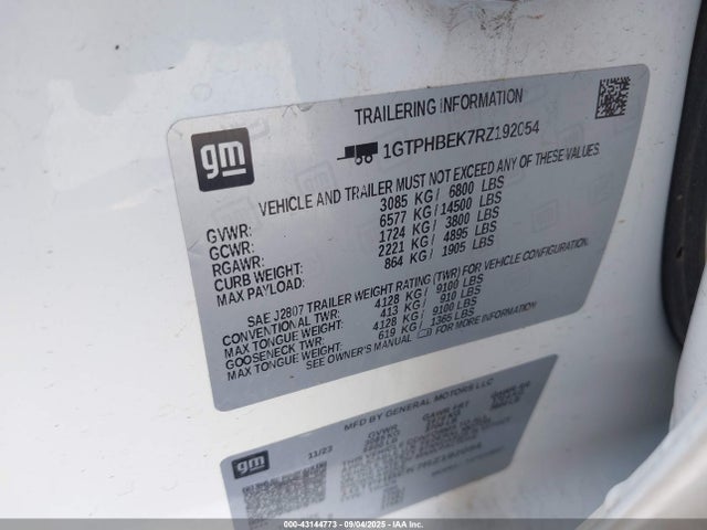 1GTPHBEK7RZ192054 GMC l3b