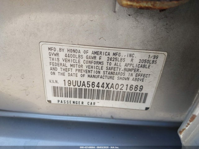 1999 ACURA TL 19UUA5644XA021669 Photo 8