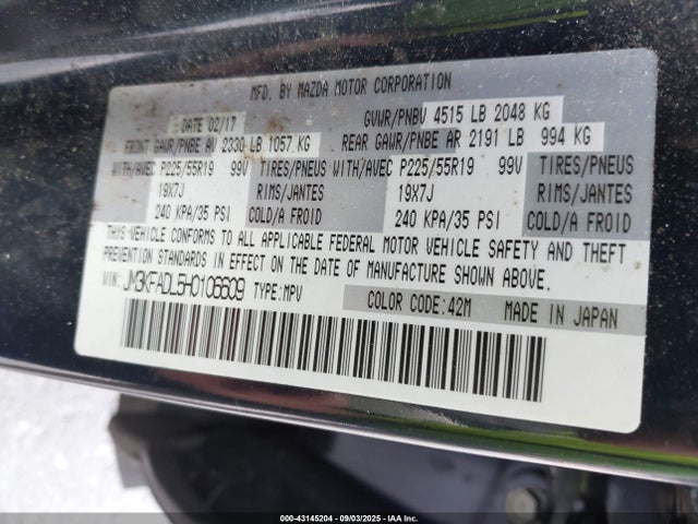 JM3KFADL5H0106609 Mazda py