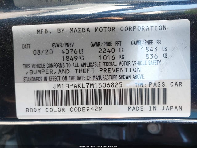 JM1BPAKL7M1306825 Mazda py