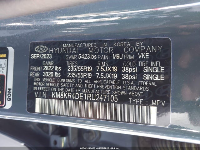 Hyundai Ioniq 5 2024 KM8KR4DE1RU247105 Image 9