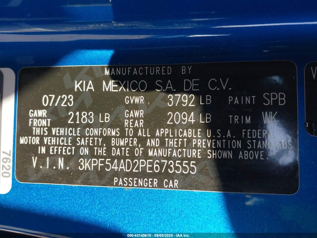 KIA mpi nu 2023 3KPF54AD2PE673555 Image 9