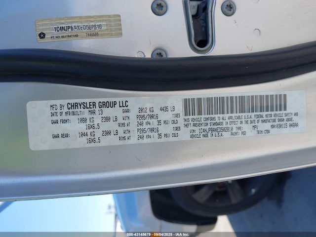 Jeep Patriot 2014 1C4NJPBAXED502810 Image 9