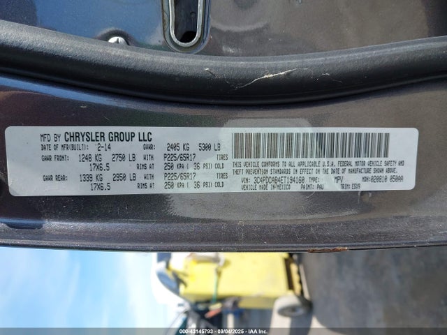 Dodge 2014 2014 3C4PDCAB4ET194160 Image 9