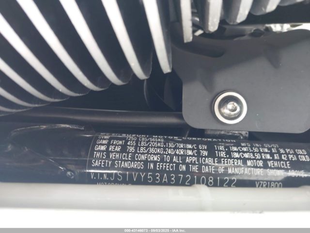 2007 SUZUKI VZR1800 JS1VY53A372108122 Photo 9
