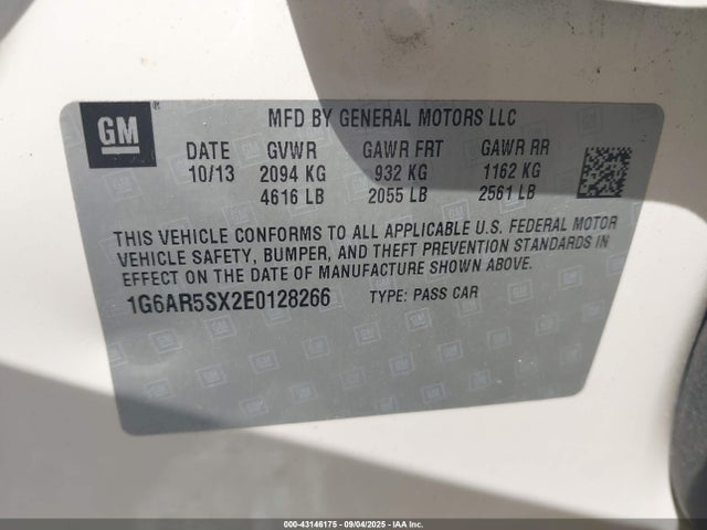 2014 CADILLAC CTS 1G6AR5SX2E0128266 Photo 8