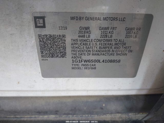 2020 CHEVROLET BOLT EV 1G1FW6S00L4108858 Photo 8