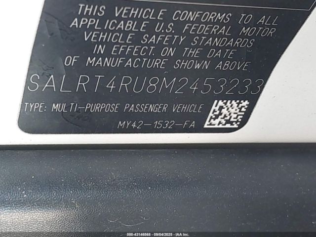 2021 LAND ROVER DISCOVERY SALRT4RU8M2453233 Photo 8