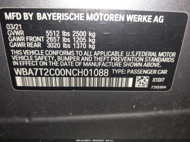 2022 BMW 740 WBA7T2C00NCH01088 Photo 8