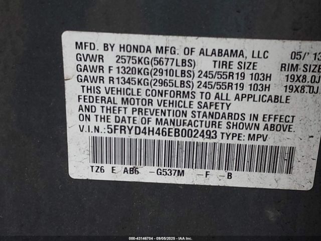 2014 ACURA MDX 5FRYD4H46EB002493 Photo 8