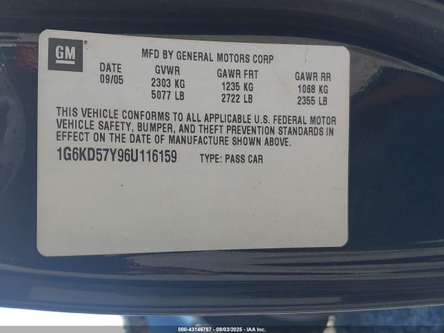 2006 CADILLAC DTS 1G6KD57Y96U116159 Photo 8