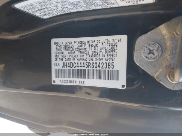 1994 ACURA INTEGRA JH4DC4445RS042385 Photo 8