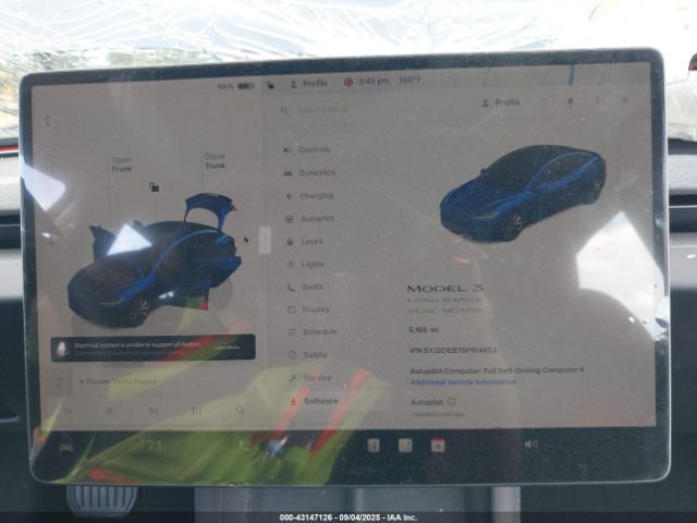 2025 TESLA MODEL 3 5YJ3E1EB7SF914653 Photo 6