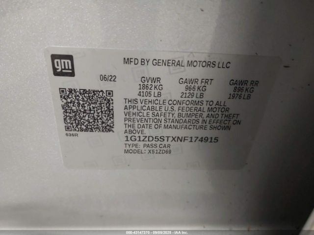 2022 CHEVROLET MALIBU 1G1ZD5STXNF174915 Photo 8