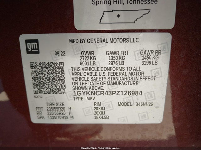 2023 CADILLAC XT5 1GYKNCR43PZ126984 Photo 8