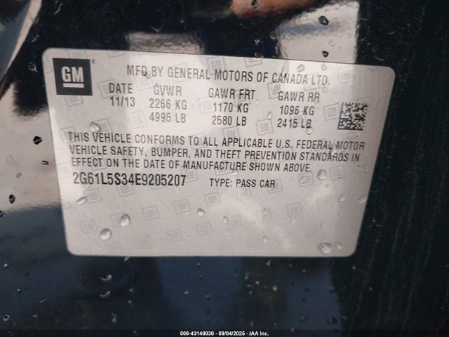 2014 CADILLAC XTS 2G61L5S34E9205207 Photo 8