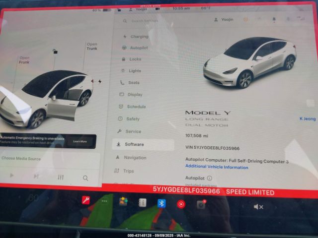 2020 TESLA MODEL Y 5YJYGDEE8LF035966 Photo 6