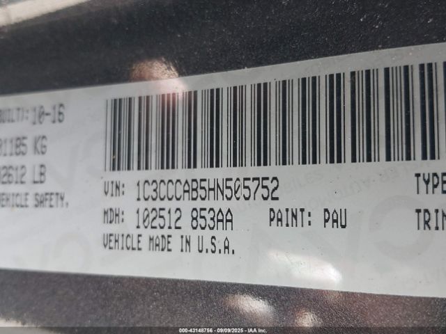 2017 CHRYSLER 200 1C3CCCAB5HN505752 Photo 8