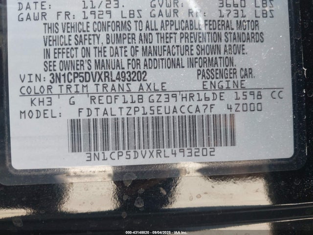 Nissan Kicks Sr Xtronic Cvt 2024 3N1CP5DVXRL493202 Image 9