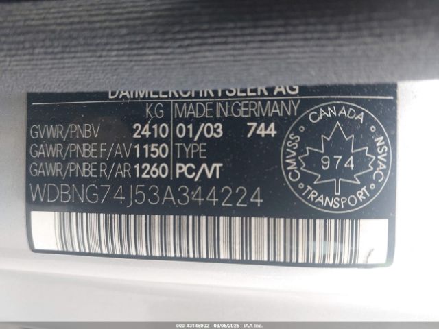 2003 MERCEDES-BENZ S 55 AMG WDBNG74J53A344224 Photo 8