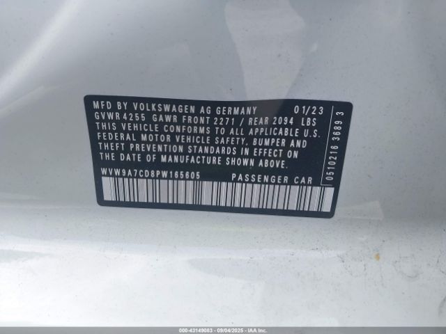 2023 VOLKSWAGEN GOLF GTI WVW9A7CD8PW165605 Photo 8