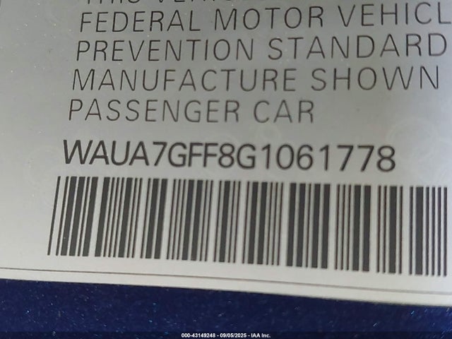 2016 AUDI A3 WAUA7GFF8G1061778 Photo 8