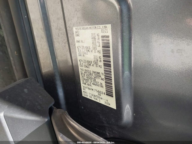 Nissan Rogue 2021 5N1AT3BA7MC756024 Image 9