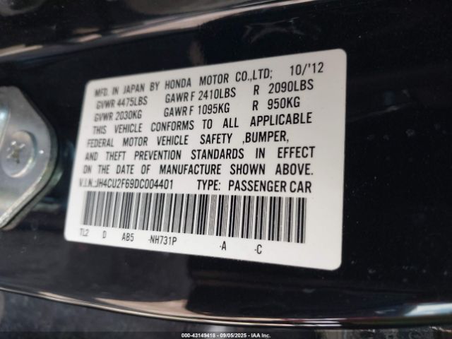 2013 ACURA TSX JH4CU2F69DC004401 Photo 8