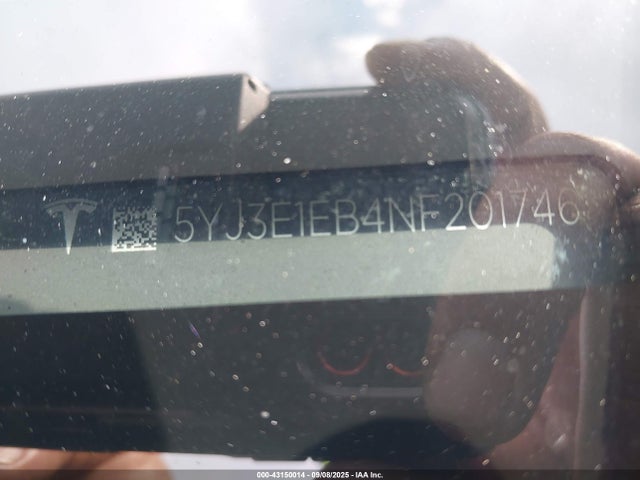 2022 TESLA MODEL 3 5YJ3E1EB4NF201746 Photo 8