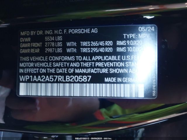 2024 PORSCHE MACAN WP1AA2A57RLB20587 Photo 8