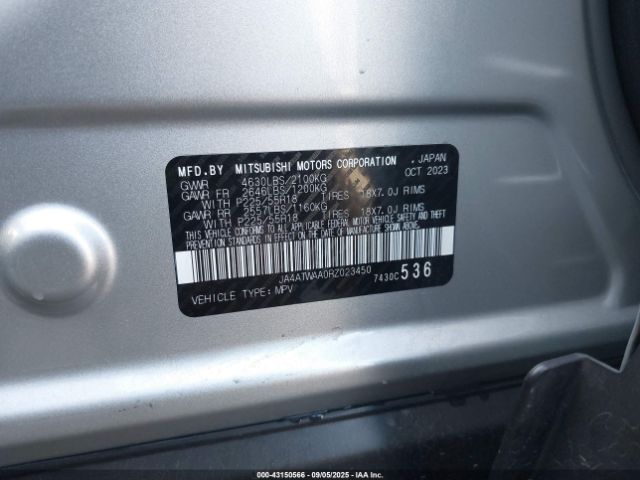 2024 MITSUBISHI ECLIPSE CROSS JA4ATWAA0RZ023450 Photo 8