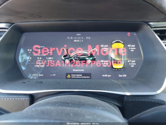 2015 TESLA MODEL S 5YJSA1H26FFP67069 Photo 6