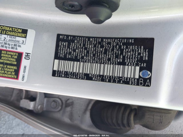 Toyota 2zr-fe 2015 5YFBURHE5FP208231 Image 9