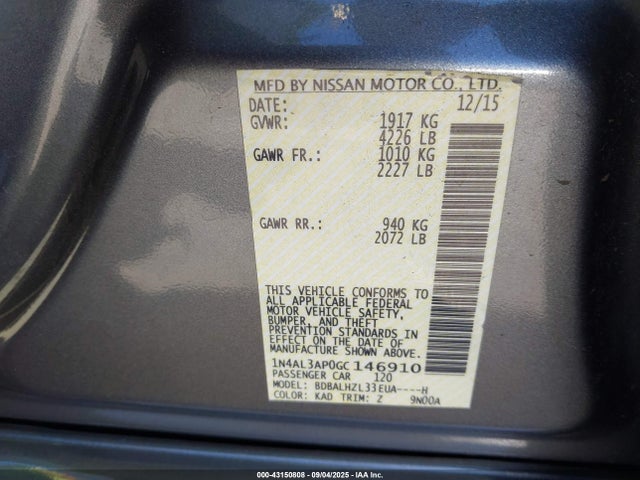 1N4AL3AP0GC146910 Nissan 2016