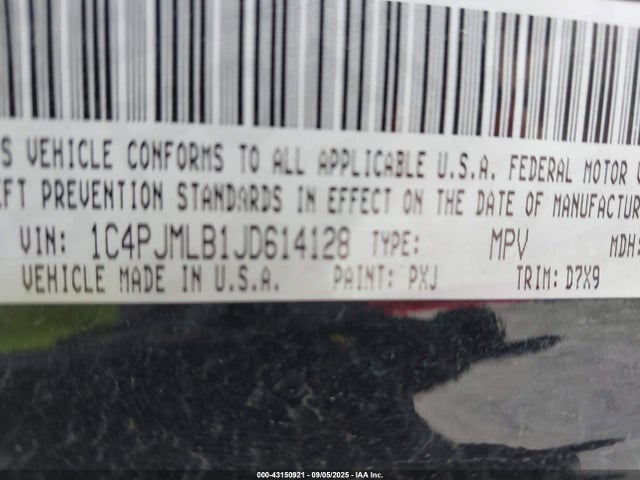 1C4PJMLB1JD614128 Jeep Cherokee