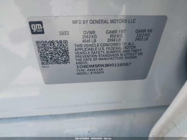 2024 CADILLAC CT5 1G6DM5RK8R0116067 Photo 8