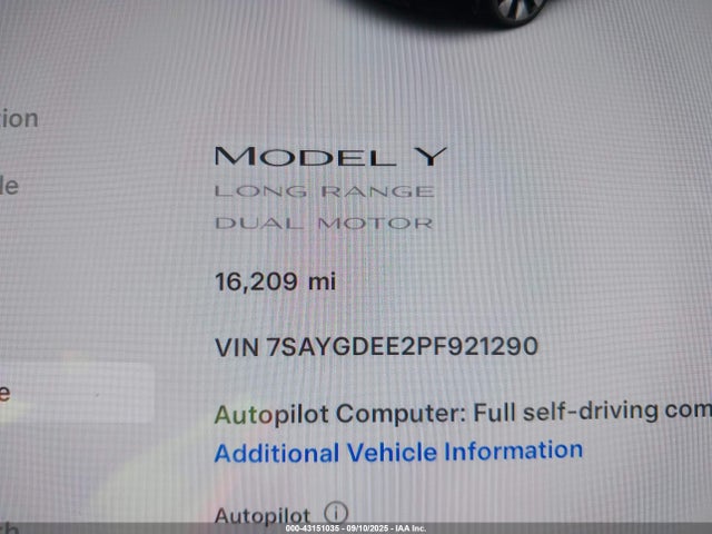 7SAYGDEE2PF921290 Tesla 2023