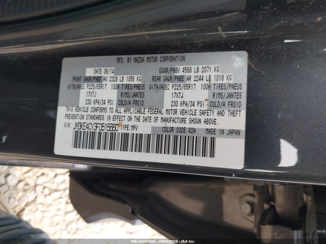 Mazda py 2015 JM3KE4CY3F0515660 Image 9