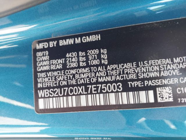 2020 BMW M2 WBS2U7C0XL7E75003 Photo 8