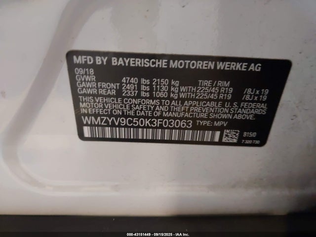 2019 MINI COUNTRYMAN WMZYV9C50K3F03063 Photo 8