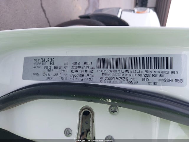 3C6UR5ML6KG656590 RAM 2500
