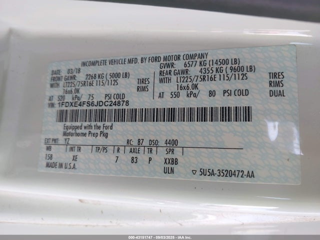 Ford 2018 2018 1FDXE4FS6JDC24878 Image 8