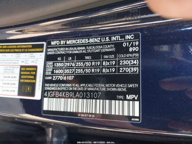 2020 MERCEDES-BENZ GLE 350 4JGFB4KB9LA013107 Photo 8